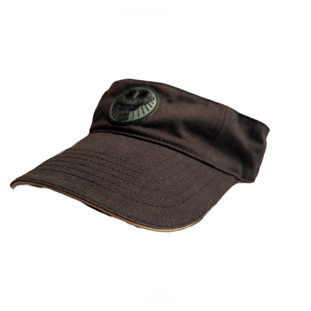3/$15🦌Vintage Jagermeister Sun Visor Black Y2K Stag Deer Logo Hat Adjustable 🥛